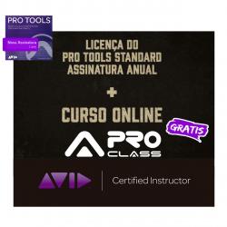 Pro Tools Studio Assinatura 1 ano + Curso Online PT101 e 110